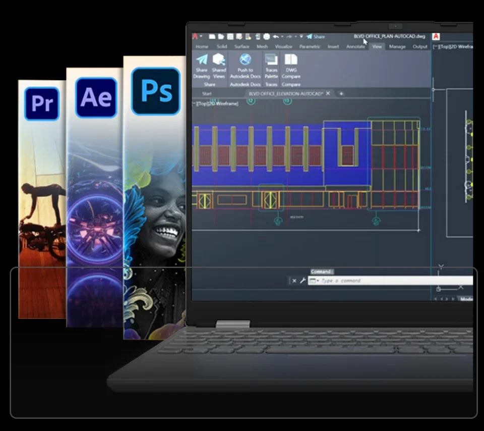 AKPAD 15.6"+7" Dual Screen Laptop Computer, Intel 12th N95 32GB/16GB DDR4 RAM, RGB Backlit Keyboard 7" Touch Screen Notebook PC