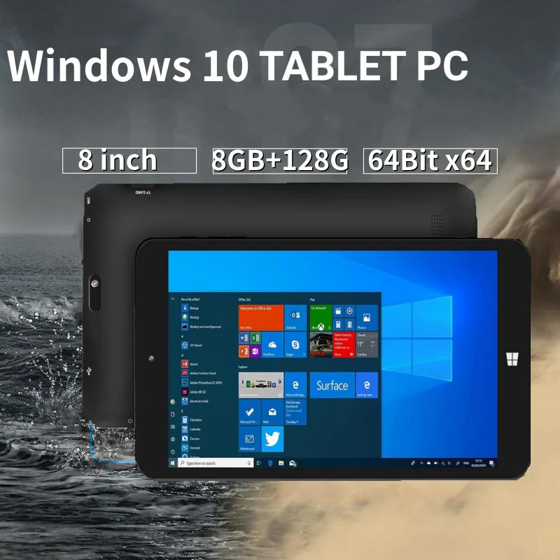 8 Inch 8GB DDR3 RAM 128GB ROM AR1 Windows 10 Tablet PC Z3735F CPU 1.33GHz 1280 x 800 IPS Screen WIFI Quad Core Dual Cameras