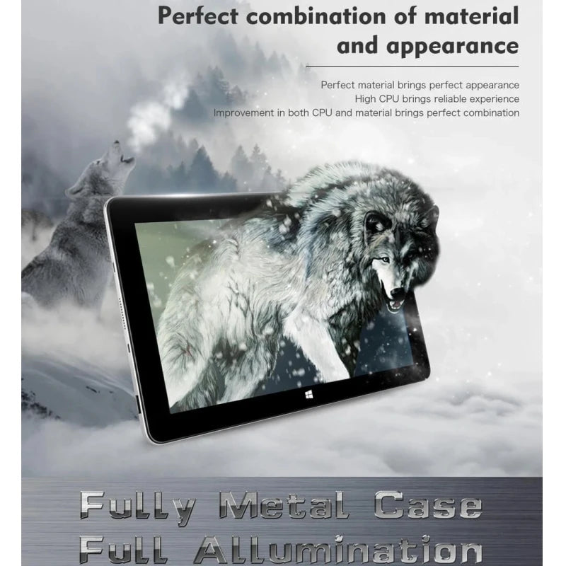 10.6 INCH Windows 10 Tablet PC 2GB RAM 32GBROM C24 X5 Z3735F CPU Quad Core 1366*768 IPS Screen WIFI 5000 MAH Battery