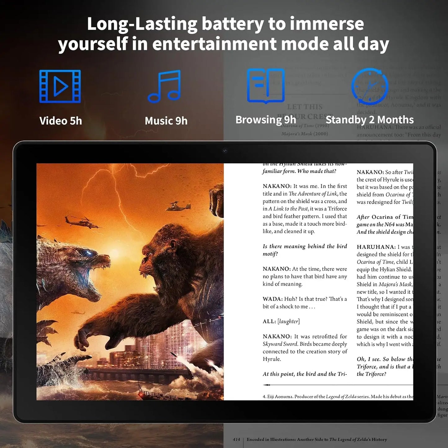 URAO A10L 10 Inch Tablet Android 14 12GB RAM 64GB ROM Octa-Core 5G WiFi with Keyboard Mouse Touch Pen Headset Case Tablet Kit