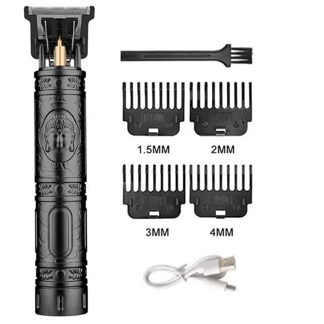 USB Fast Charging Hair Cutting Machine Electric Hair Clipper Portable Shaver Barber Professional Barber T9 Vintage Hair Trimmer