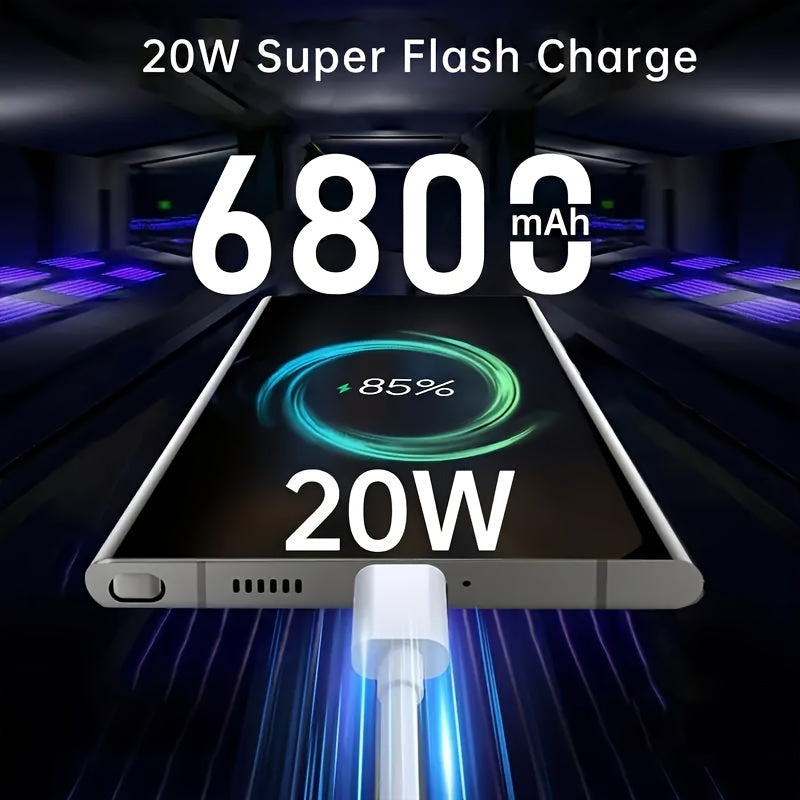 8GB+256GB Ultra C24 5G Android Smartphone - Experience Stunning 6.8" Display, Capture Life with 50MP+13MP Camera, Enjoy Long-Lasting 6800mAh Battery, Dual SIM Convenience, Built-in Stylus Pen, Advanced Face ID, Unlocked for G