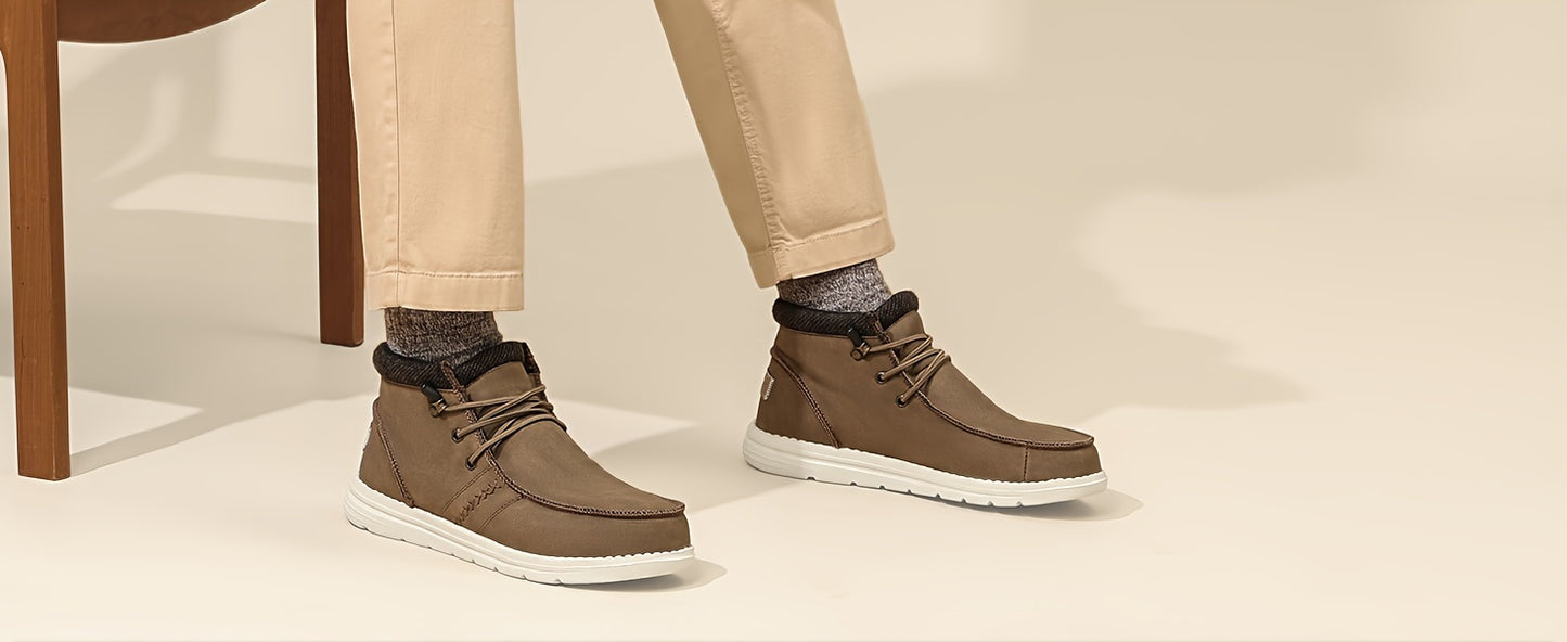 Winter Men's Warm Casual Slip-on Loafers For Men Shoes Boots
