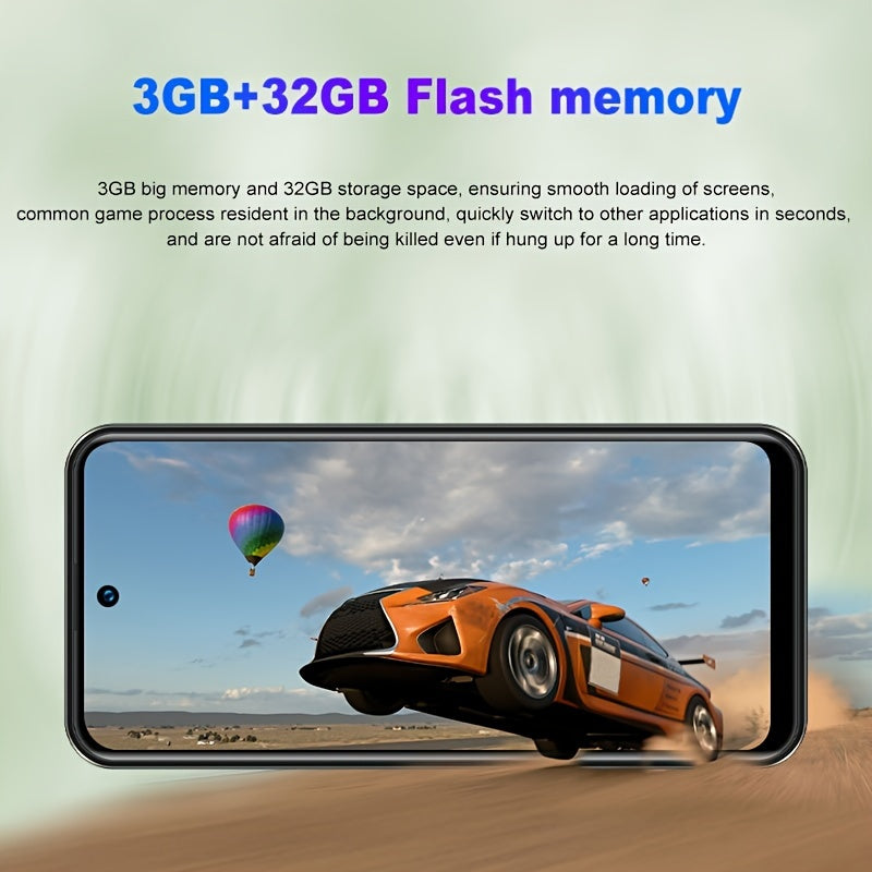 U300 Mobile Phone 4G Network 3GB+32GB Running Memory 6.52-inch Large Screen 3800mAh Battery Capacity Durable Android Phone Smartphone Android 10.0