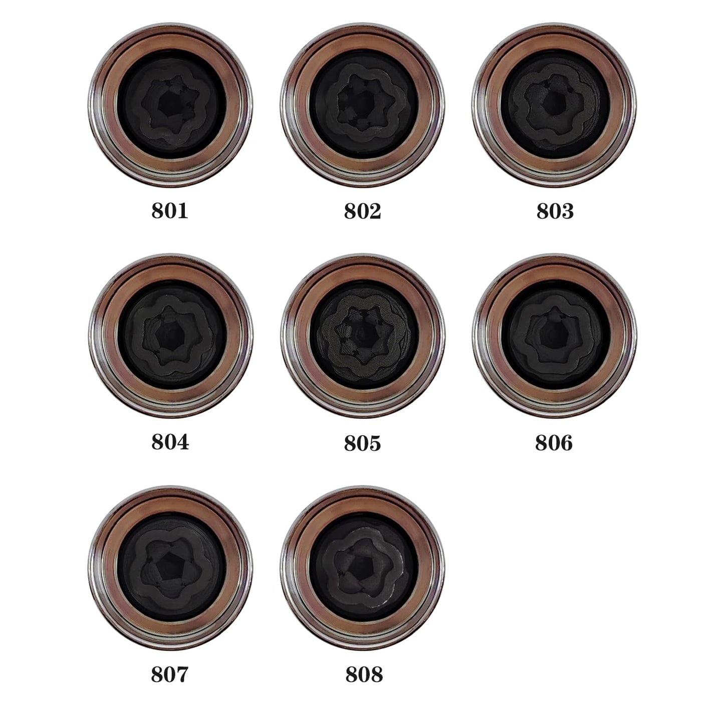 9PCS 25.5Mm Wheel Lock Nut Remover Kit for Jeep (JK) - 19Mm X 20Mm Aluminum Wheel Nut Remover