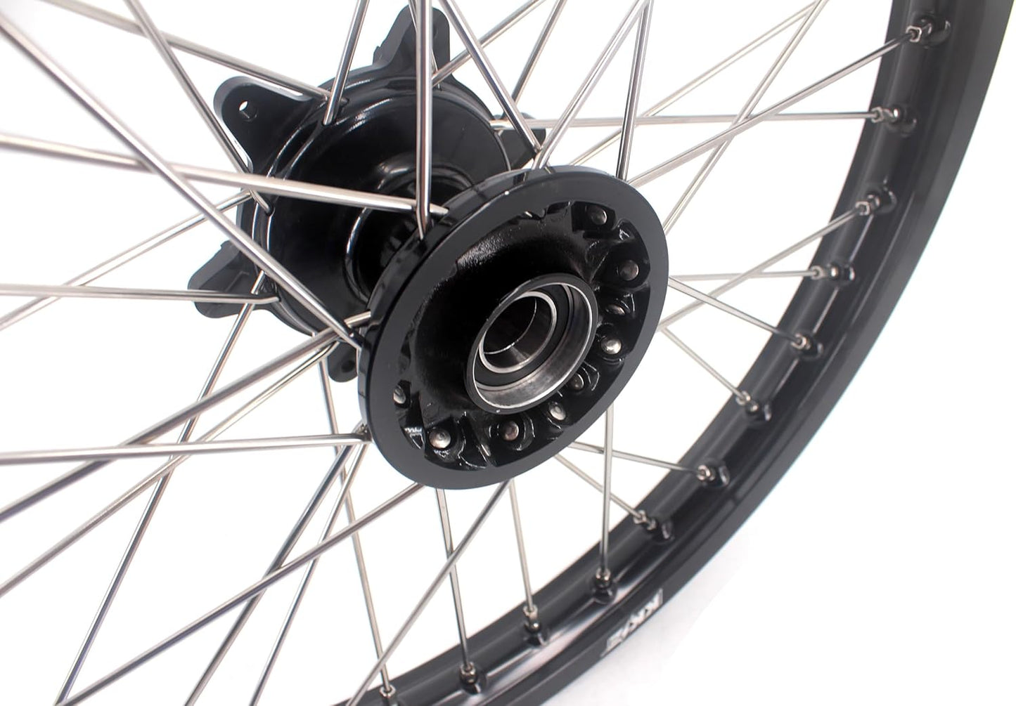 21/19 MX Casting Off-Road Wheels Rims Compatible with YAMAHA YZ125 YZ250 YZ250F YZ450F 2003-2024 Black Hub/Rim
