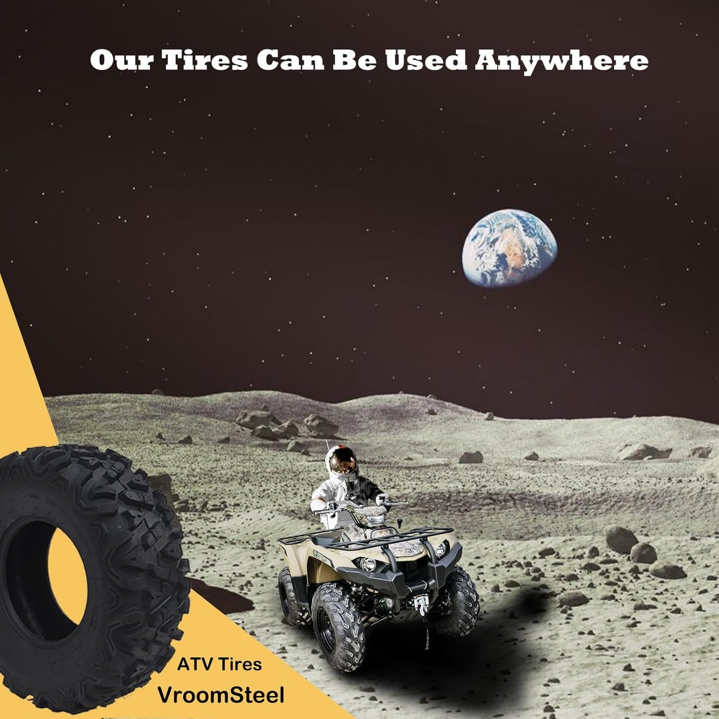 26X9-14 ATV Tires Set of 2 UTV Tires 6PR All-Terrain ATV/UTV Tires, Off-Road Tires, Tubeless