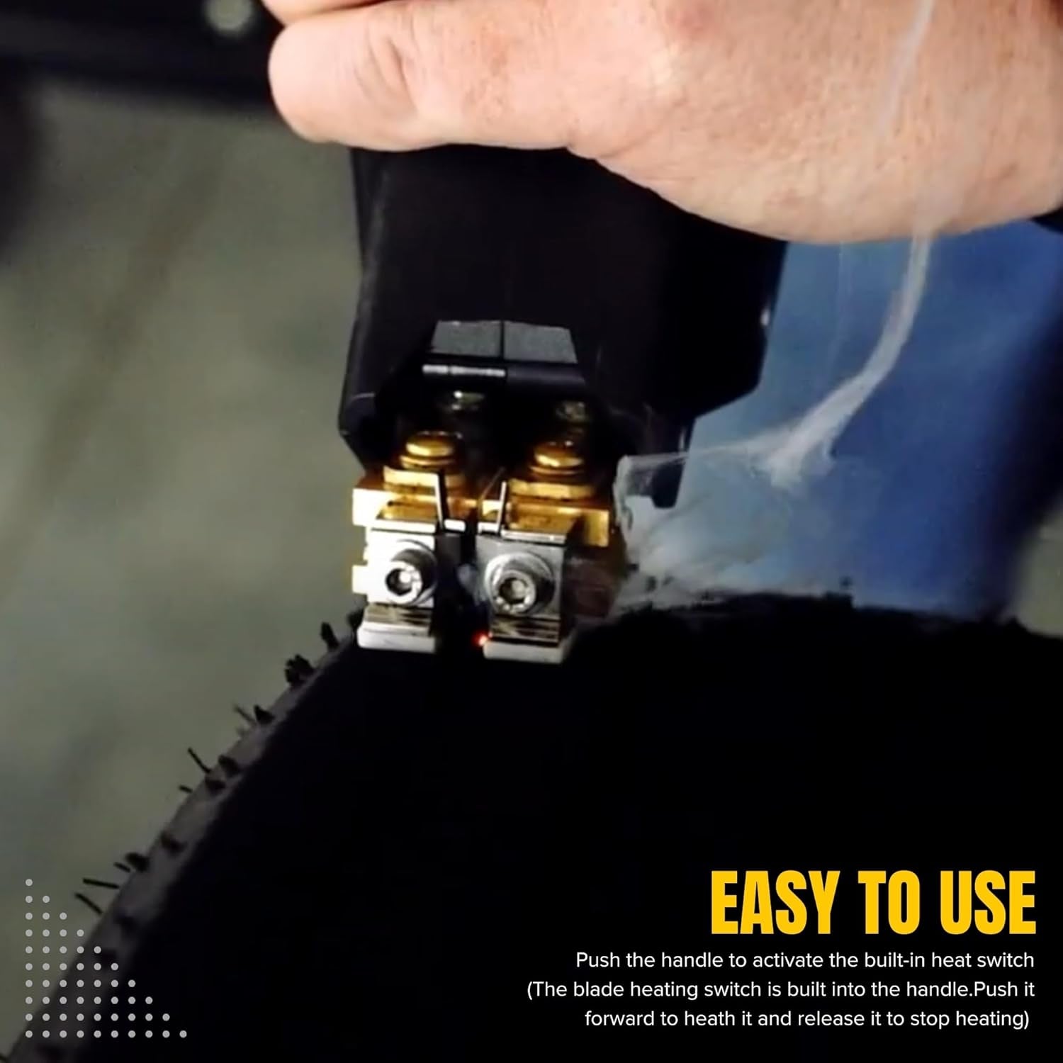 Tire Groover, Tire Groove Cutter, Tire Groover Tool with 20Pc Tire Groover Blades, Tire Regroover, Tyre Groover, Temp Adjustable Tire Grooving Tool, Rubber Engraving Machine 110V