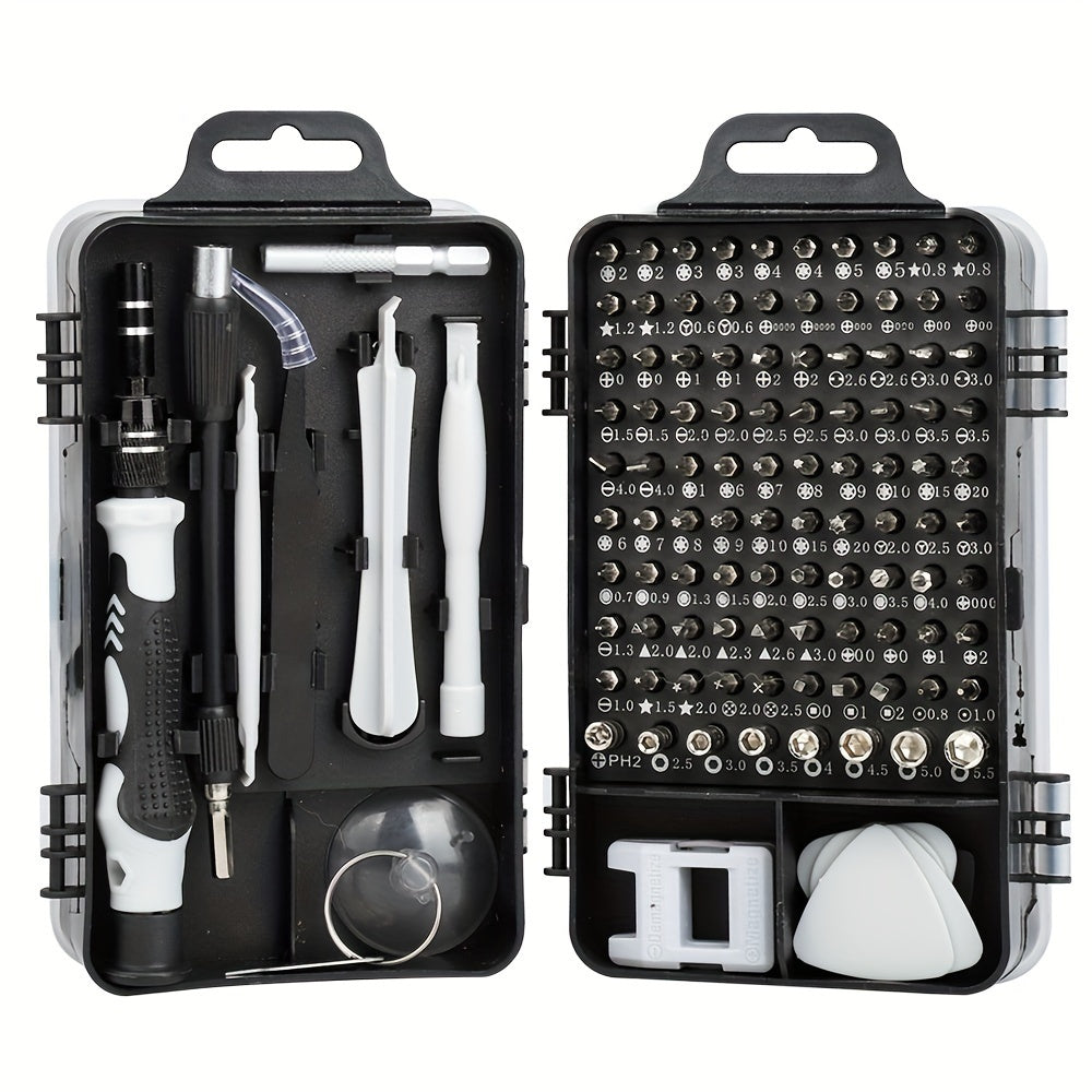 115 In 1 Precision Screwdriver Set Professional Repair Tool Magnetic Mini Repair Tool Kit With Flexible Shaft, Professional Electronics Repair For Phones, Watches, Laptops, Cameras, Game Consoles - Versatile Non-Slip Handle,