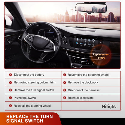 Turn Signal Switch Compatible with 2007 2008 2009 2010 2011 2012 2013 Chevy Suburban Tahoe 2007-2013 GMC Yukon XL 2007-2014 Cadillac Escalade Blinker Windshield Wiper Switches