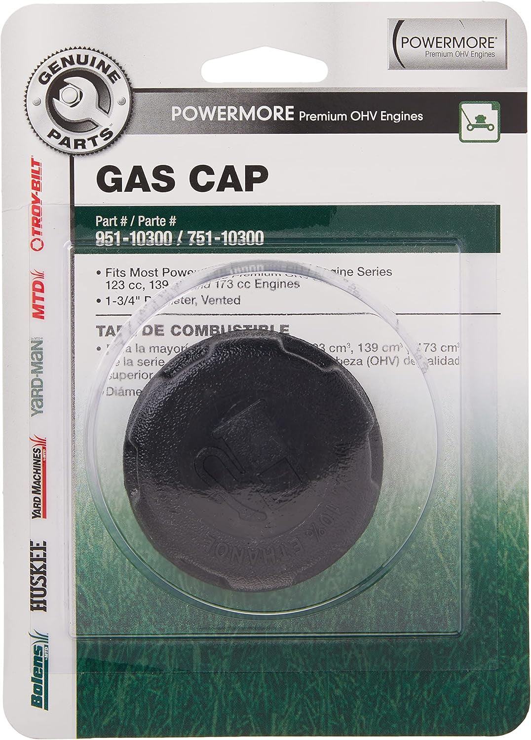 OEM-751-10300 Genuine Parts Replacement Gas Cap for 4.5-6.5 HP Engines