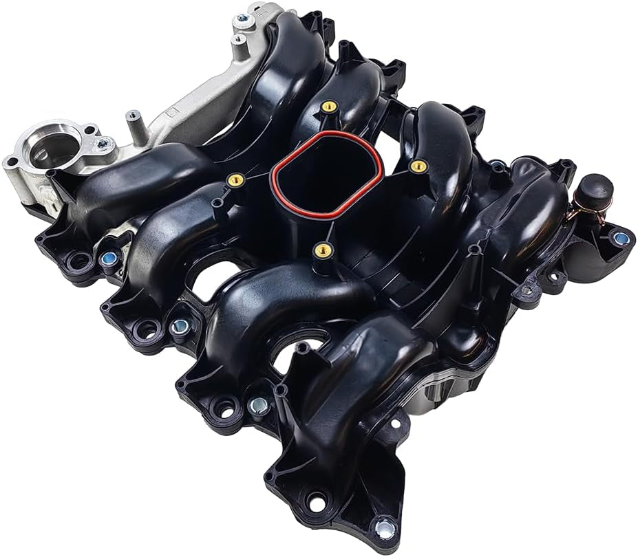 Upper Intake Manifold W/Gasket Thermostat Kit | Fit for Ford Crown Victoria Mustang Thunderbird, Mercury Grand Marquis Cougar, Lincoln Town Car V8 4.6L | OE# F6SZ9424AA F8AZ9424AAA F8AZ9424BC 615-178