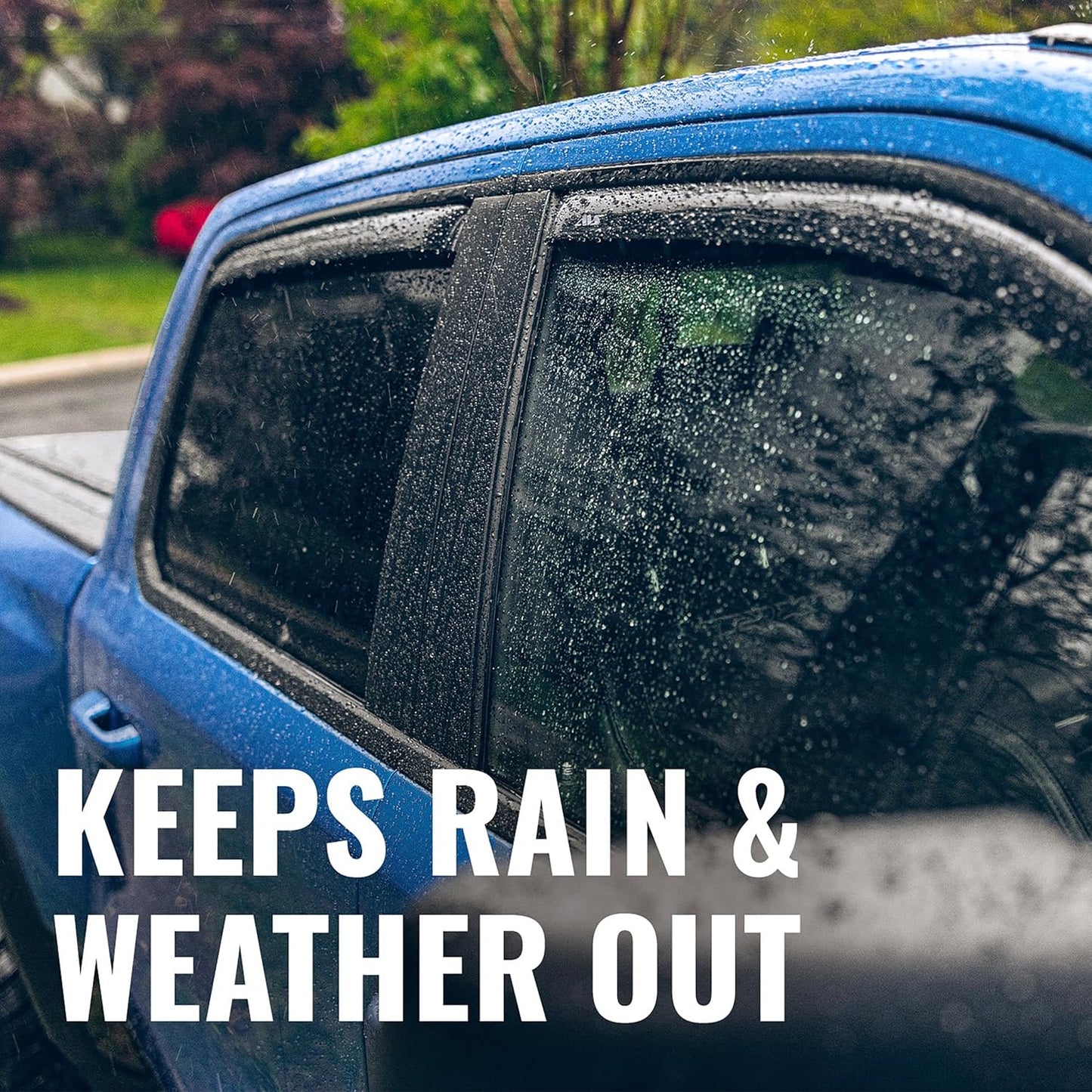 [AVS] In-Channel Rain Guards for 2015 - 2020 Cadillac Escalade ESV; 2015 - 2020 Chevrolet Suburban; 2015 - 2020 GMC Yukon | Window Vent Visors, 4 Pcs. - Smoke | 194966