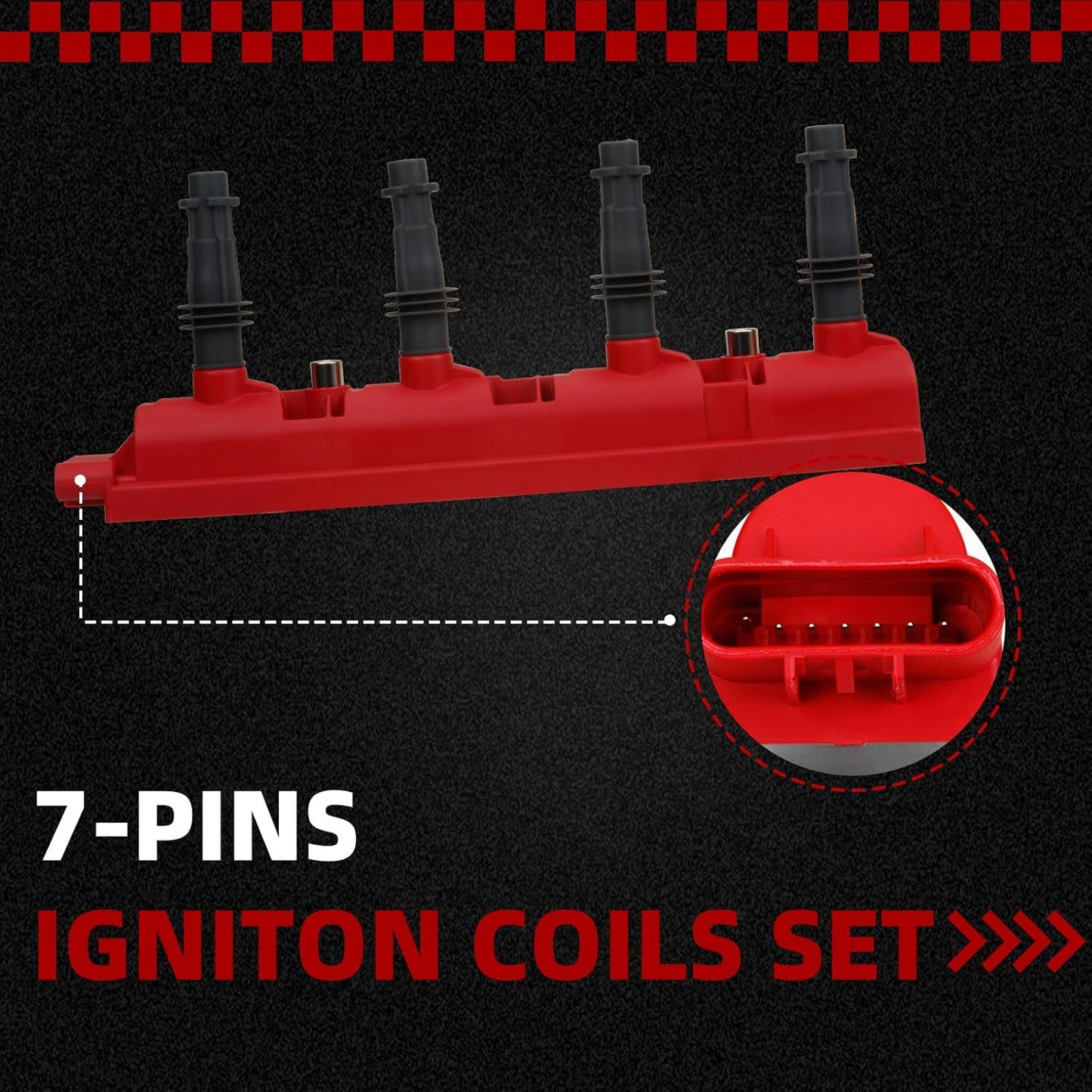 Upgrade Ignition Coil Compatible with 2011-2021 Chevy Cruze Sonic Volt Trax Buick Encore ELR Cadillac EL 1.4L Replace 25198623 55579072
