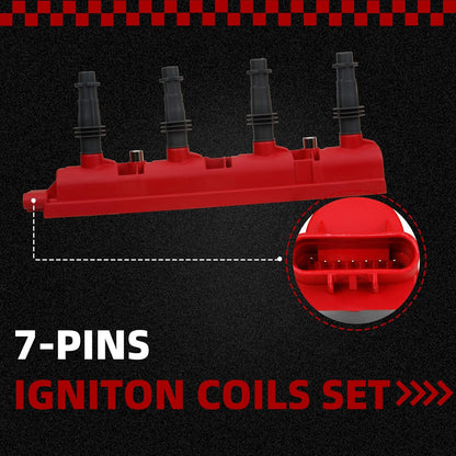 Upgrade Ignition Coil Compatible with 2011-2021 Chevy Cruze Sonic Volt Trax Buick Encore ELR Cadillac EL 1.4L Replace 25198623 55579072