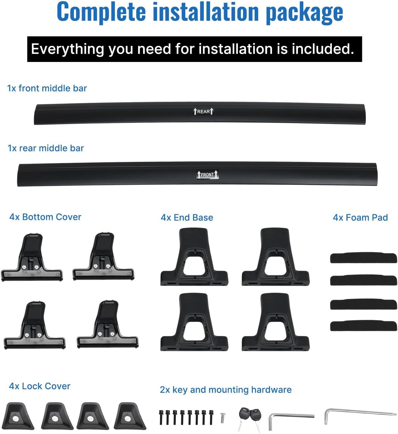 Upgrade 265 LBS Lockable Roof Racks Cross Bars for Mazda CX-5 2017-2025, Heavy Duty All Aluminum Rooftop Accessories