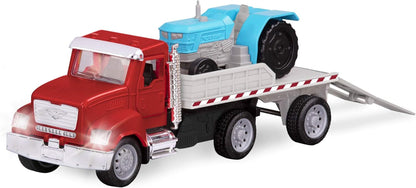 – 7-Inch Flatbed Truck Toy with Lights & Sounds, Movable Parts, Construction Vehicle for Boys & Girls, Durable Design, Realistic Details, Gift 3+ Years Toy for Kids