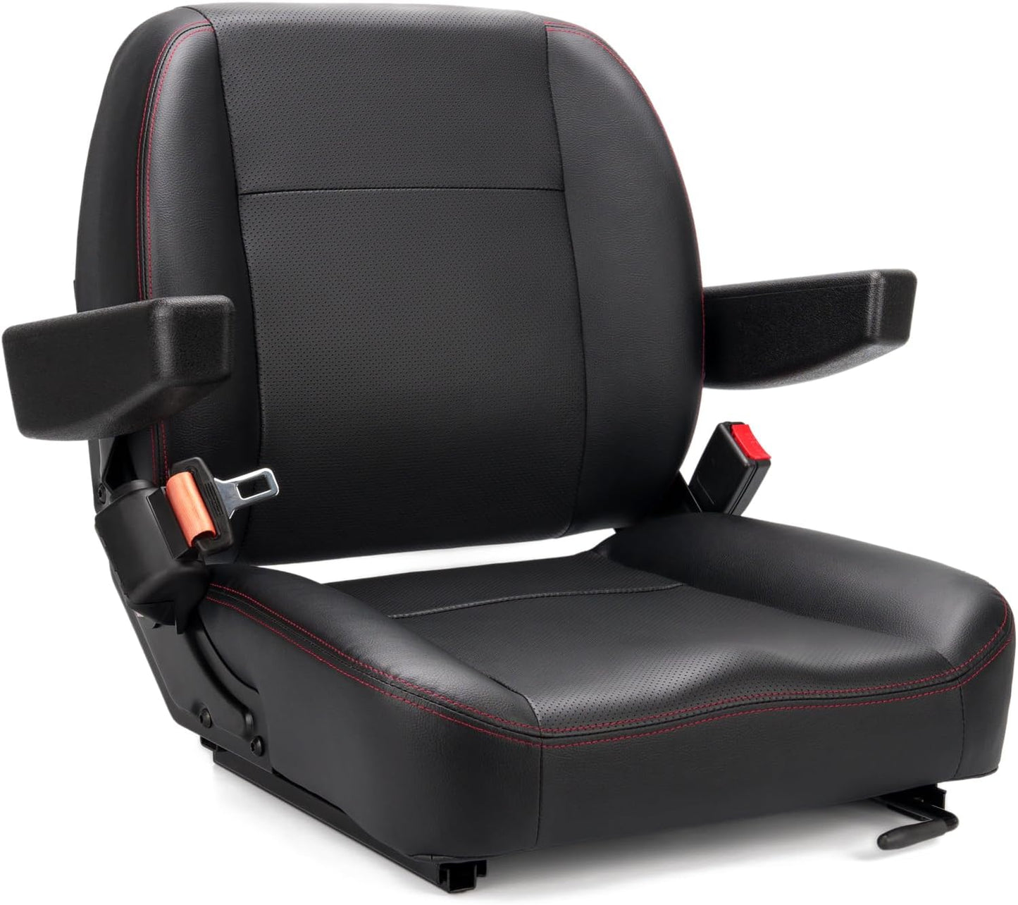 Universal Forklift Seat,Tractor Seat,With Micro Switch,Armrest and Safety Belt,For Tractor,Mower,Skid Loader,Telehandler,Backhoe,Excavator Dozer…