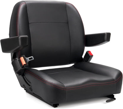 Universal Forklift Seat,Tractor Seat,With Micro Switch,Armrest and Safety Belt,For Tractor,Mower,Skid Loader,Telehandler,Backhoe,Excavator Dozer…