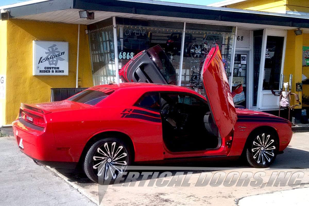 Vertical Doors Bolt on Kit Compatible with 2009-2021 Dodge Challenger VDCDCHAL08