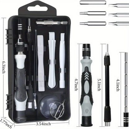 122 In 1 Precision Screwdriver Set, Electronics Magnetic Repair Tool Kit With Case For Repair Computer, IPhone, PC, Cellphone, Laptop, Switch, PS4, Game Console, Watch, Glasses Etc