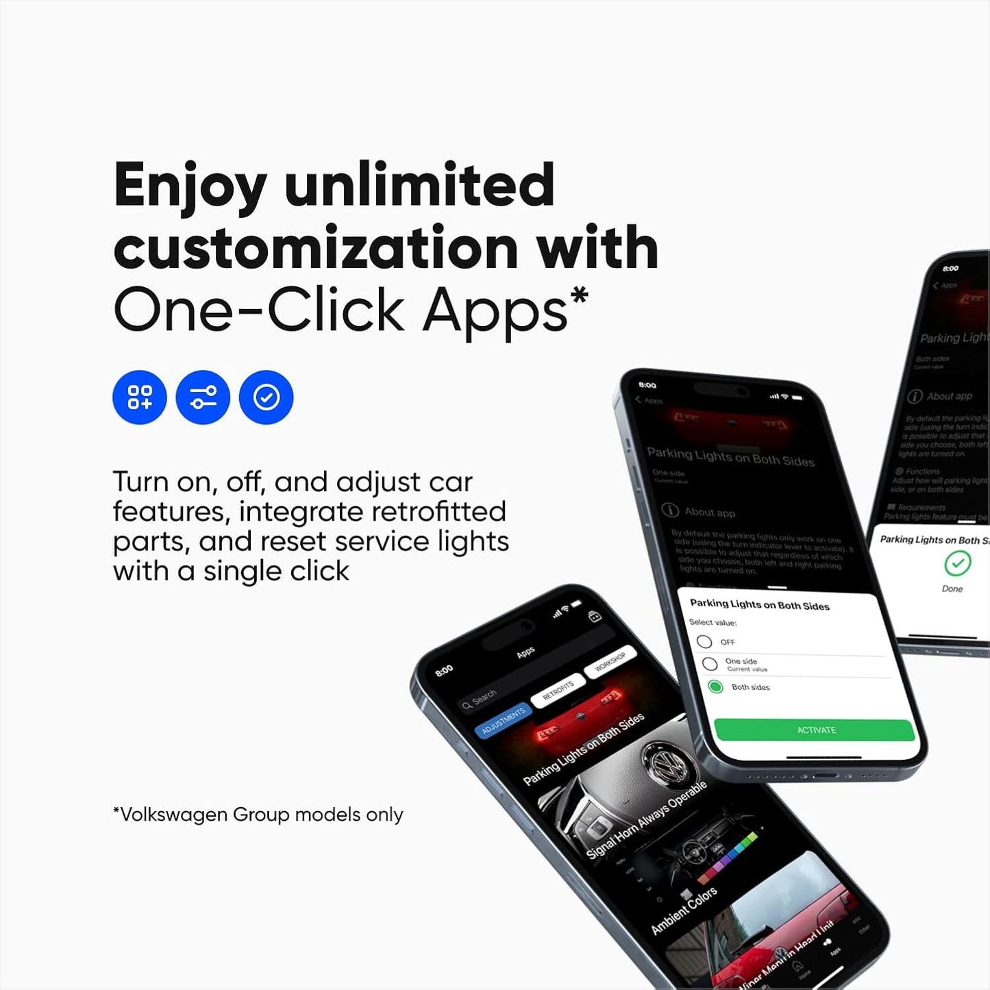 OBD2 Diagnostic Tool Scanner for Audi Seat Cupra Skoda Volkswagen BMW Mini Toyota (Android & Ios, Next Gen Device) (Ultimate Pack)