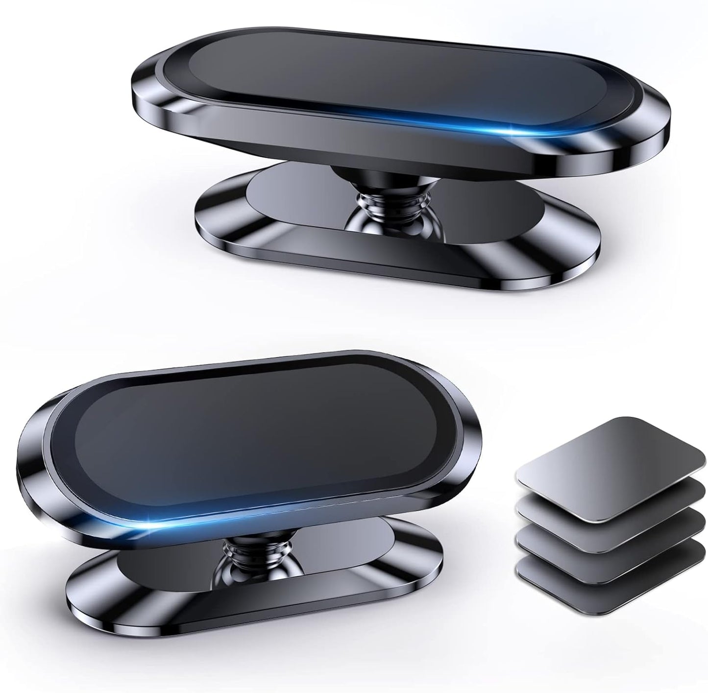 【2-Pack】 Magnetic Phone Holder for Car Dash【Strong Magnet】 Magnetic Car Phone Holder Mount 【4 Plate】 Phone Holders for Your Car Phone Mount for Car Dashboard Cell Phone Car Mount for Iphone Samsung