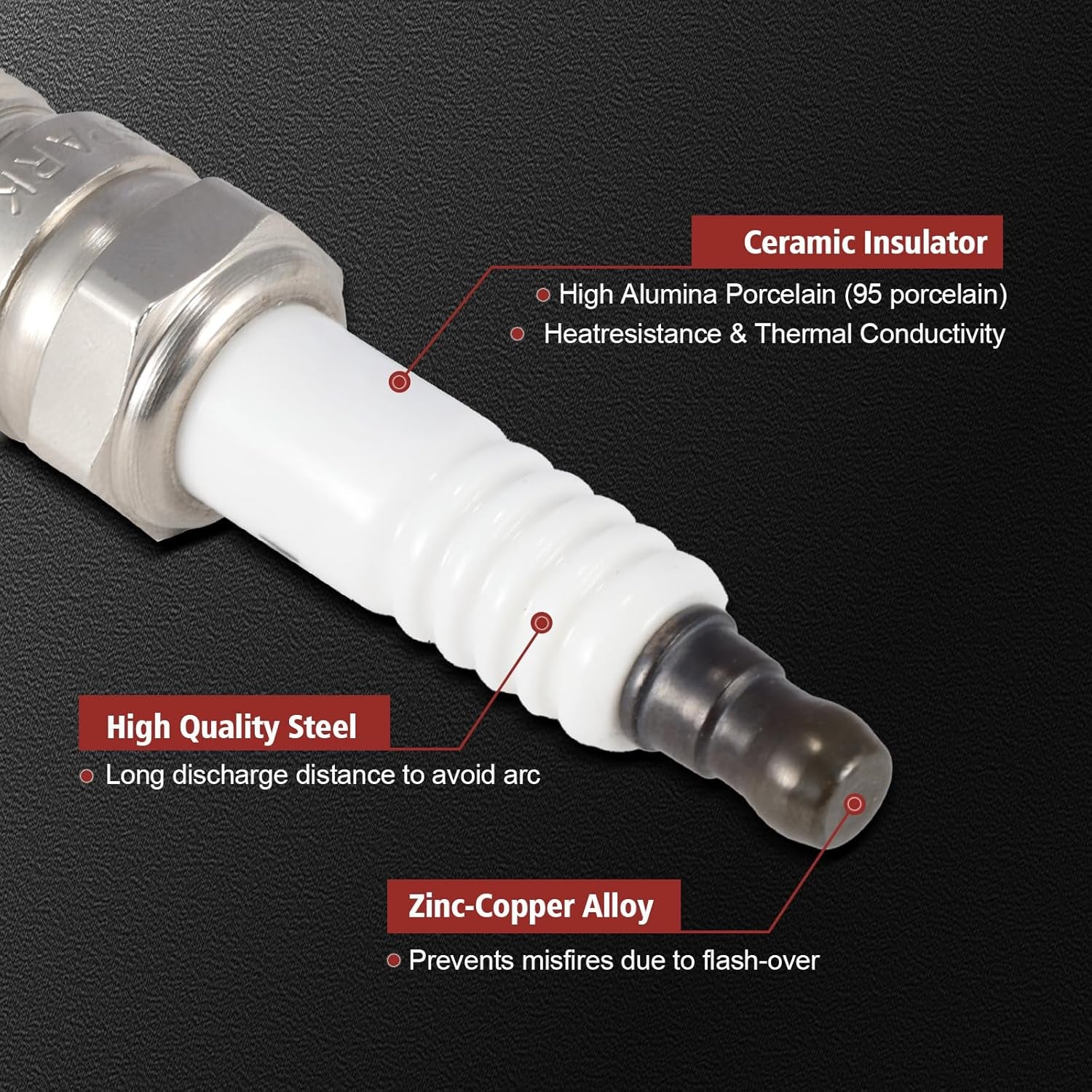 UF620 Ignition Coil Pack and Iridium Spark Plugs Set of 1 Compatible with Chevy Cruze Sonic Cruze Limited 2010-2018 (Only 1.8L) L4 Replaces#C1646, 4504