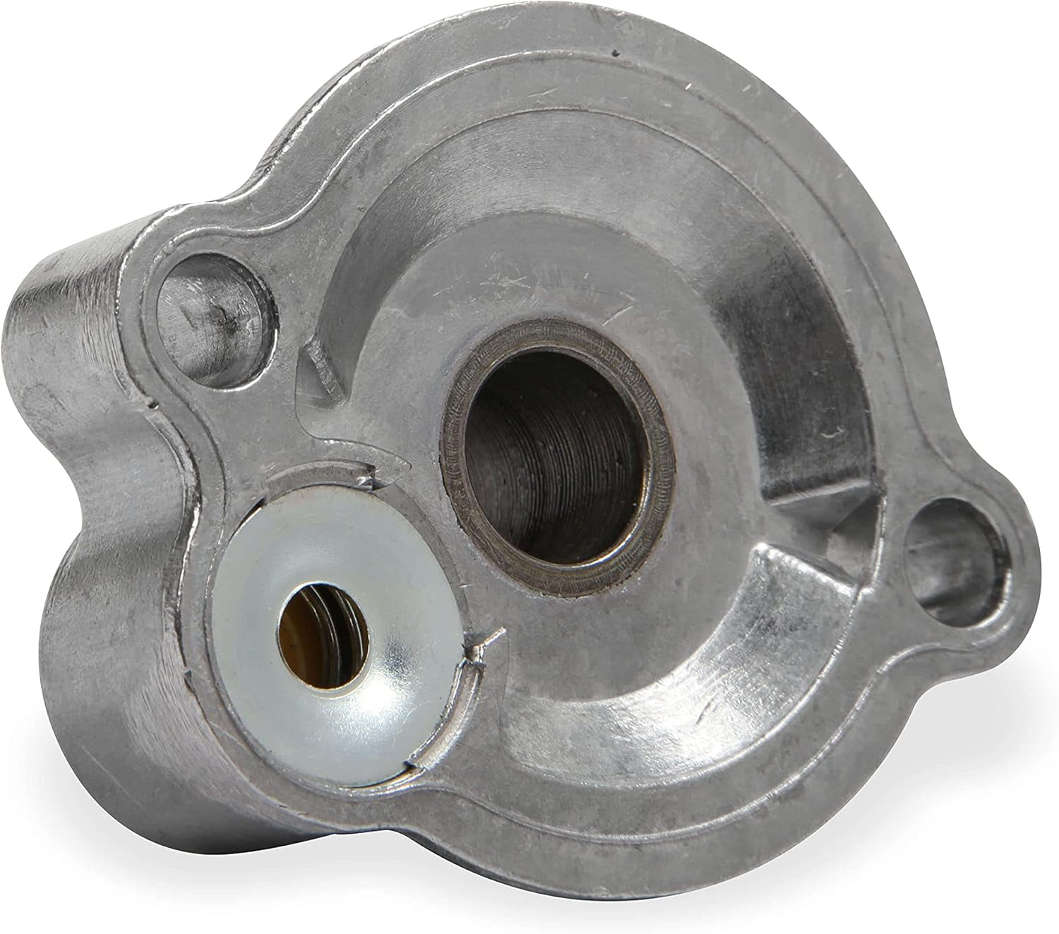 Oil Filter Adapter Kit Chev V8 68-86, Silver