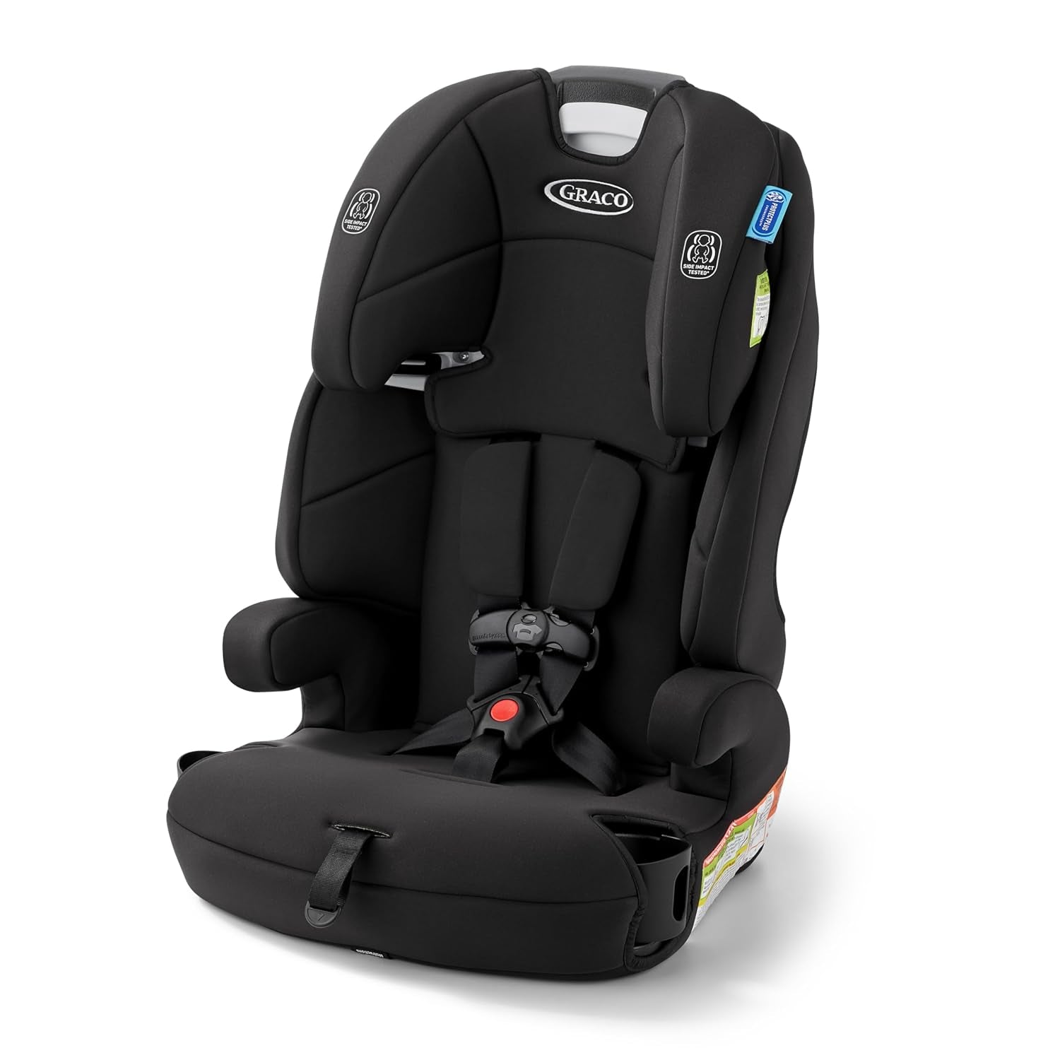 Tranzitions 3-In-1 Harness Booster Car Seat, Forward Facing Car Seat, Highback, to Backless Booster, Proof