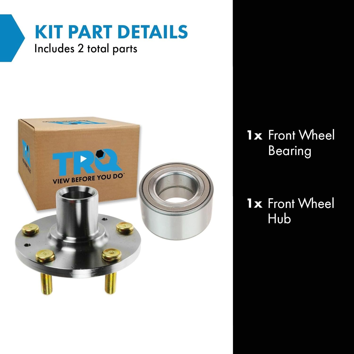 Wheel Bearing & Hub Kit Compatible with 2007-2012 Mazda CX-7