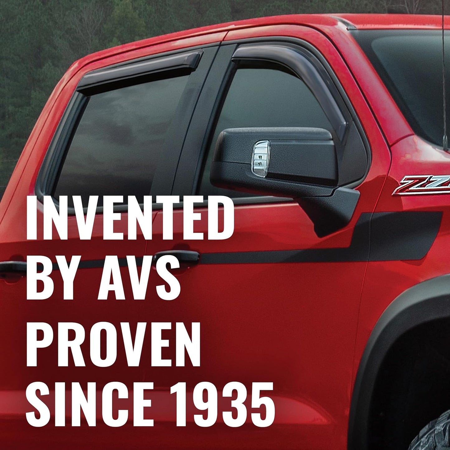 [AVS] outside Mount Rain Guards for 1980 - 1996 Ford F-150/F-250/F-350, SUPERCAB ONLY | Window Vent Visors, 4 Pcs. - Smoke | 94707