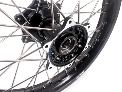 21/19 MX Casting Off-Road Wheels Rims Compatible with YAMAHA YZ125 YZ250 YZ250F YZ450F 2003-2024 Black Hub/Rim