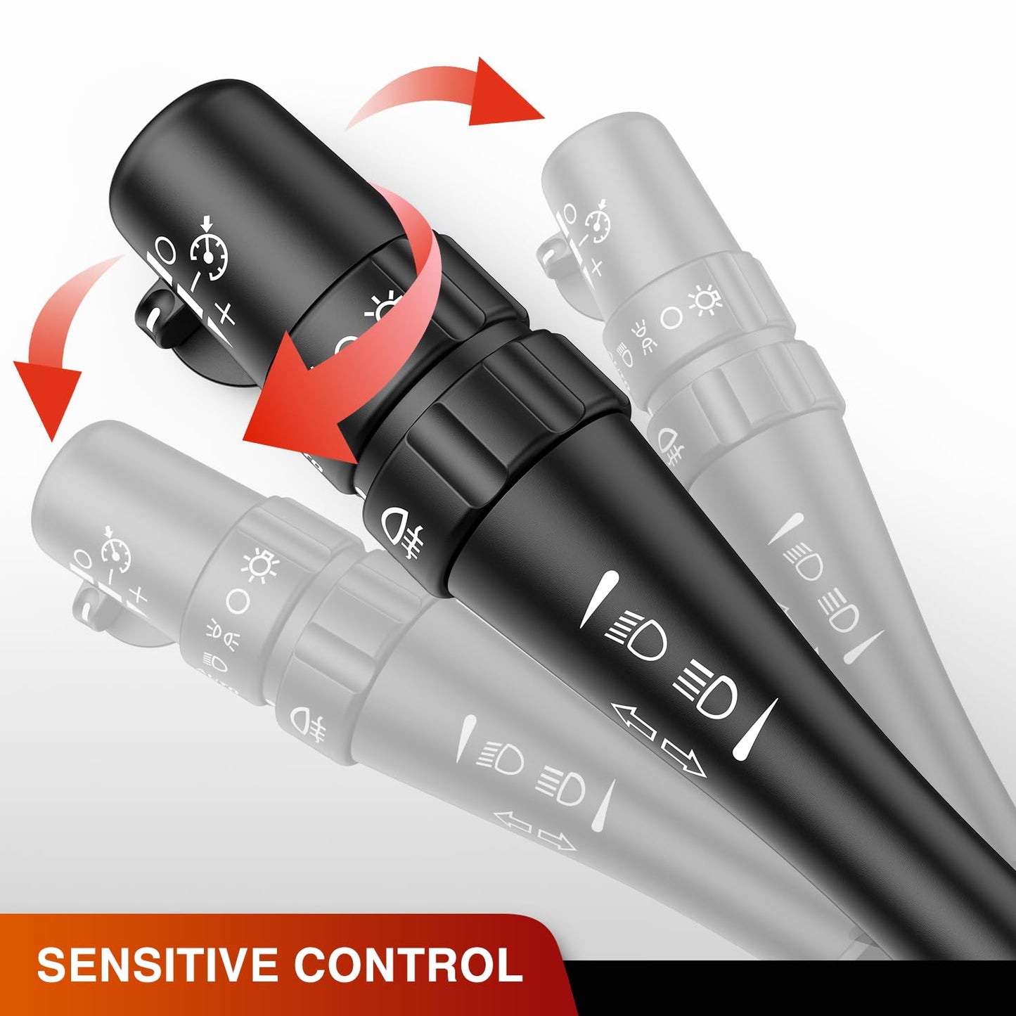 Turn Signal Switch Compatible with 2004 2005 2006 2007 Cadillac CTS 2004 2005 2006 Cadillac SRX W/Fog Lights Windshield Wiper Combination Dimmer Lever Switches with Cruise Control