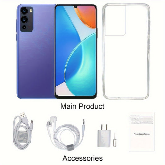 1GB RAM + 16GB ROM HOT12I Unlocked Smartphone with 6.56-inch Screen, Dual SIM, 3G/4G Support, 3500mAh Battery, Protective Case and American Charger