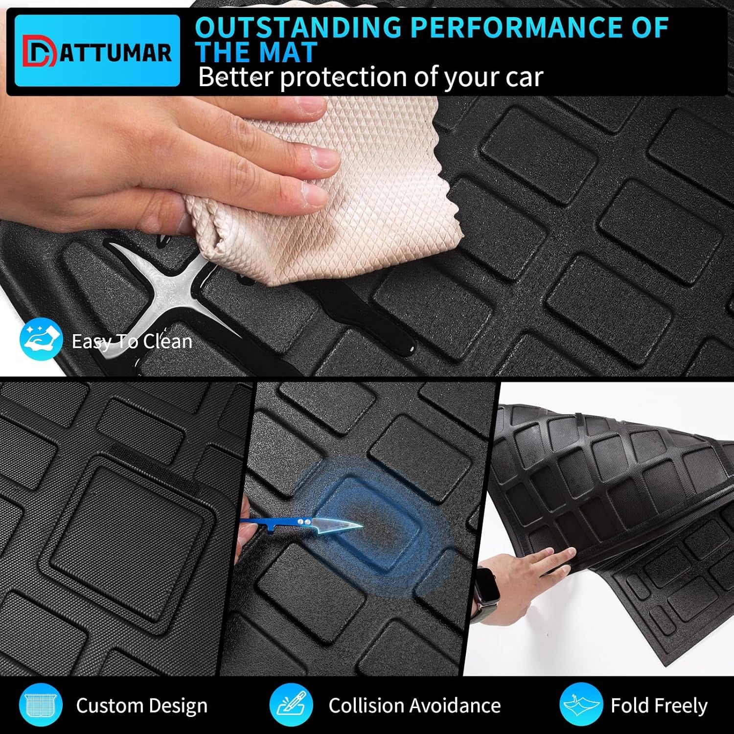 All-Weather Floor Mats and Cargo Liner Compatible with 2020-2025 Ford Explorer 6-Seater, Includes Upgraded Trunk Mat with Backrest Mat and Floor Mats, 2024 Explorer Accessories