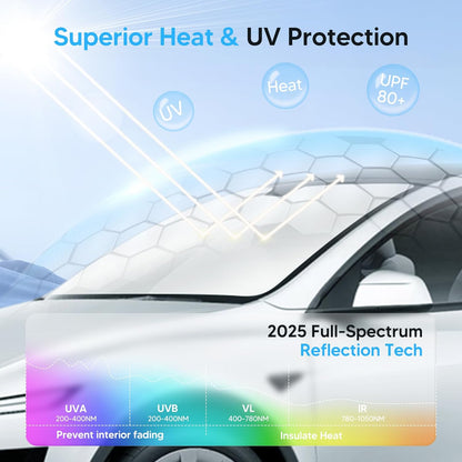 Windshield Sun Shade for Mazda CX-5 2017-2024 2025 2026 CX5 Accessories Window Shade Sun Visor Protector Blocks UV Rays Keep Car Cooler