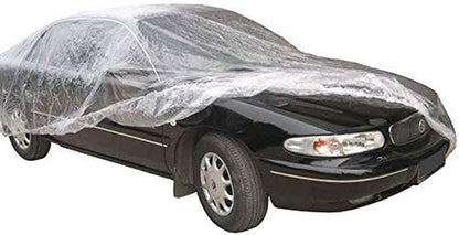 Universal Clear Disposable Car Cover for SUV, Sedan, Sport Cars, Antique Cars up to 22' X 12'