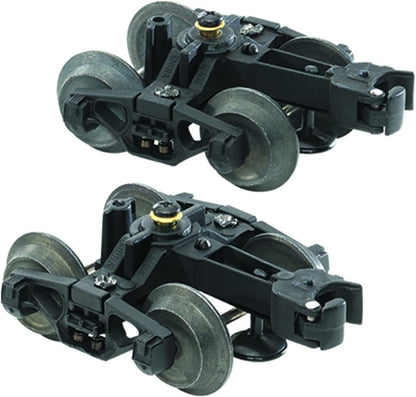 O Gauge Die Cast Metal Sprung Trucks 2-Pack Model Train Parts Accessory