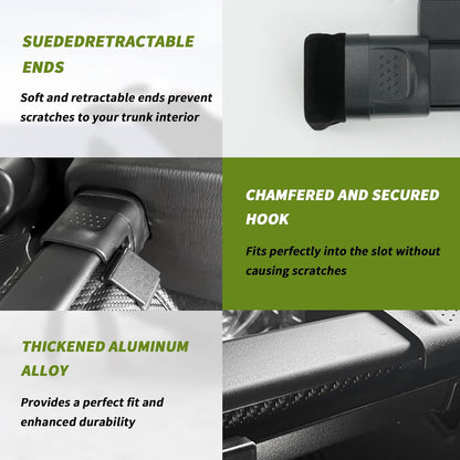 Trunk Cargo Cover for Mazda CX5 2025 2017-2024, with Carbon Fiber Texture Ends，Cx-5 Accessories, Anti-Peeping Retractable Security Shade, Privacy Screen Extra Cover