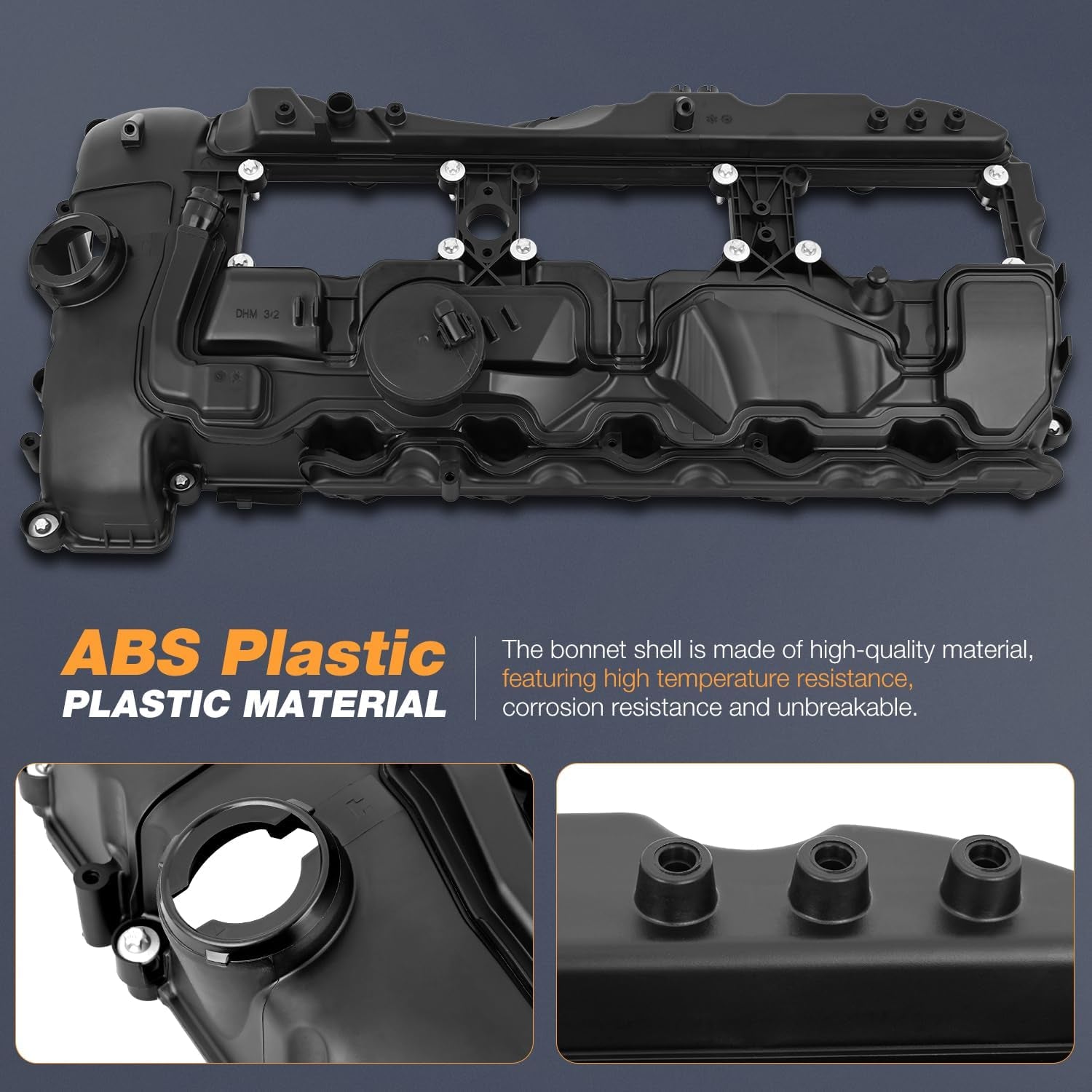 N55 Engine Valve Cover Gasket Kit for BMW 135I 335I 435I 535I 640I 740I 2011 2012 2013 2014 2015 2016 2017 2018 2019, for Activehybrid 2012-2016, X1 X3 X4 X5 X6 2011-2019, 3.0L