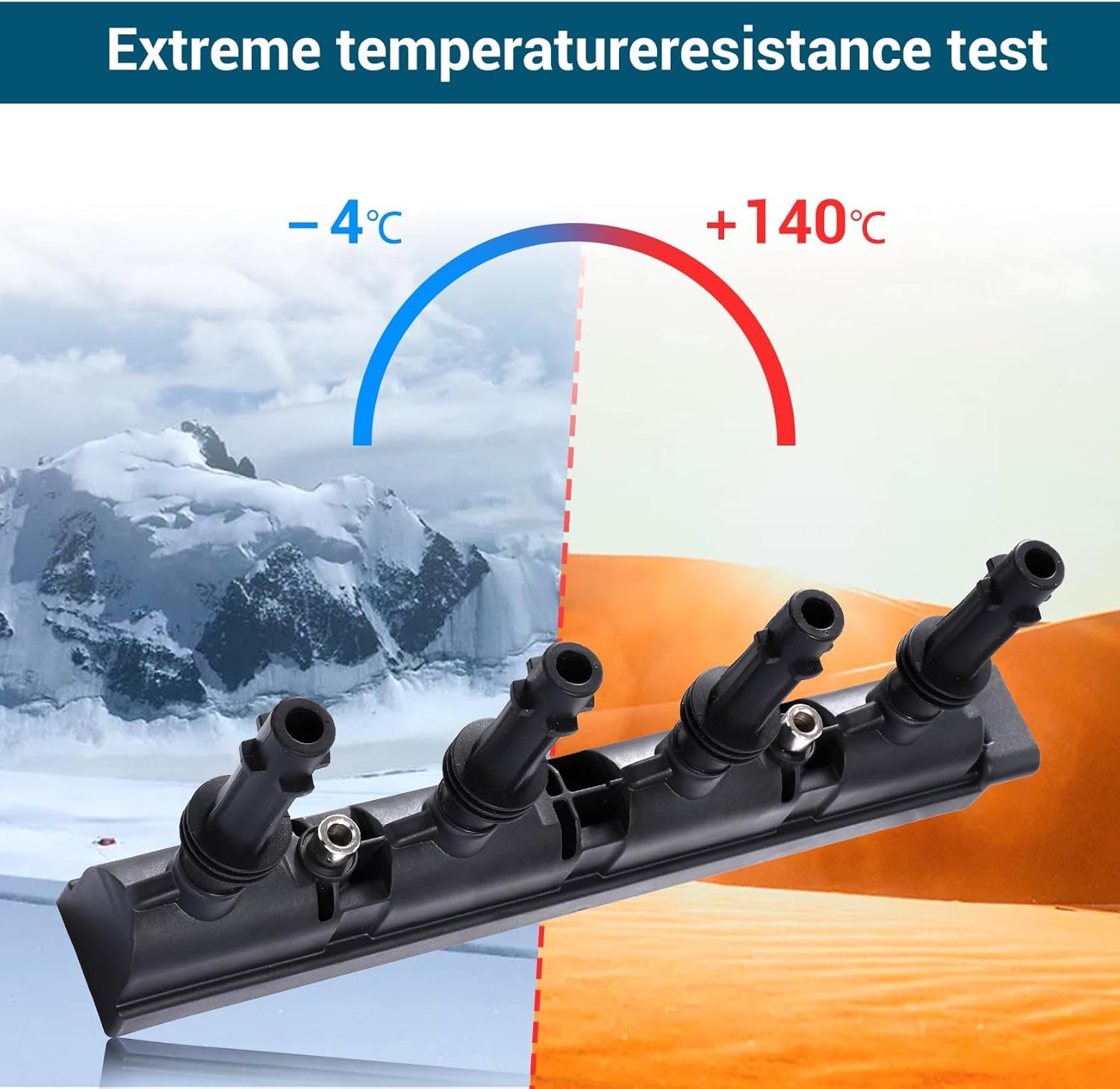 UF669 Ignition Coil Pack and 4 Platinum Spark Plugs 2667 Compatible with 2011-2020 Chevrolet Chevy Cruze Limited Sonic Trax Volt Cadillac ELR Buick Encore L4 1.4L
