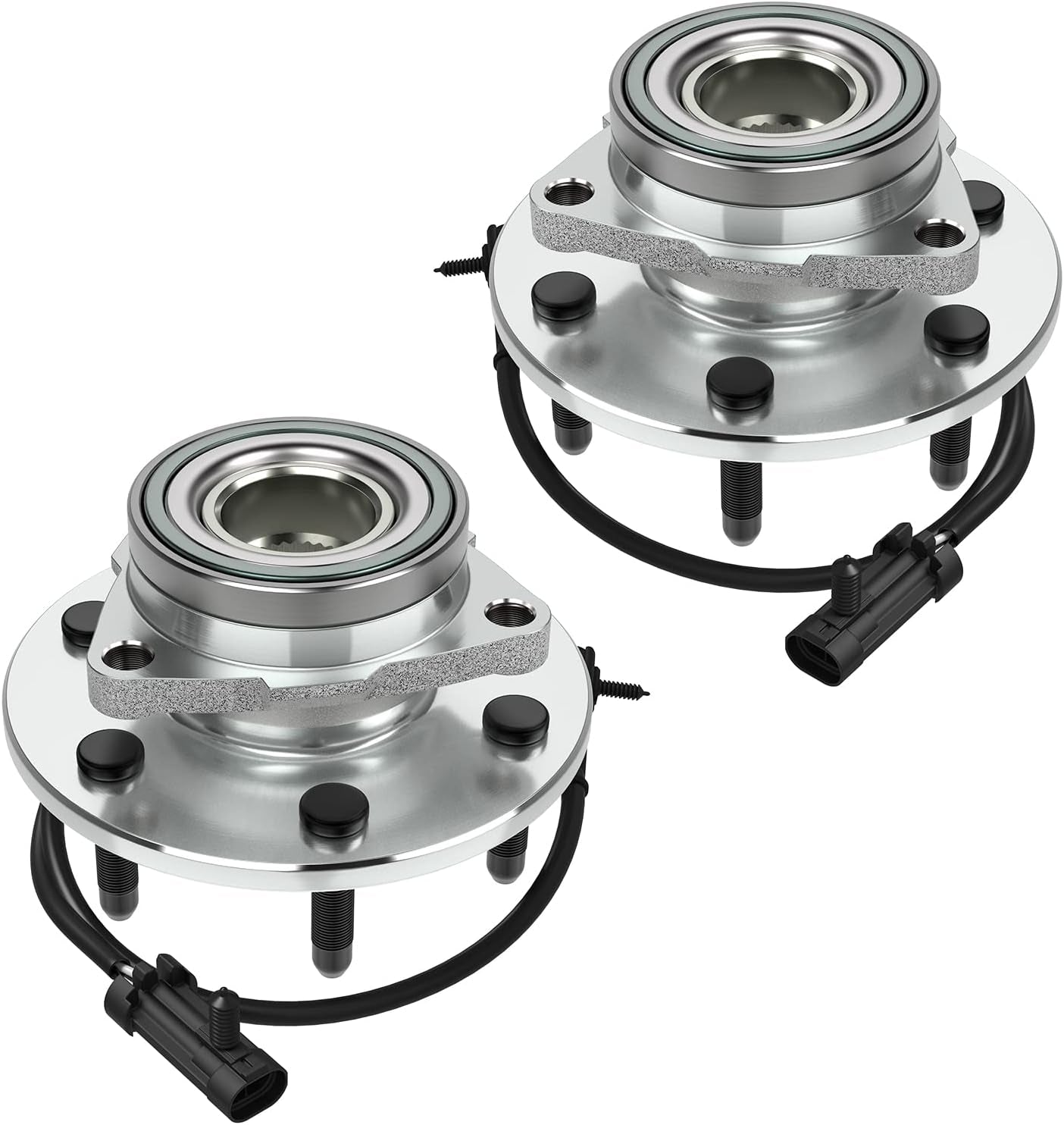 Wheel Bearing Hub Front Assembly 515036X2 Compatible for GMC Sierra 1500 Only for 4WD with ABS 6 Lug (Set of 2)
