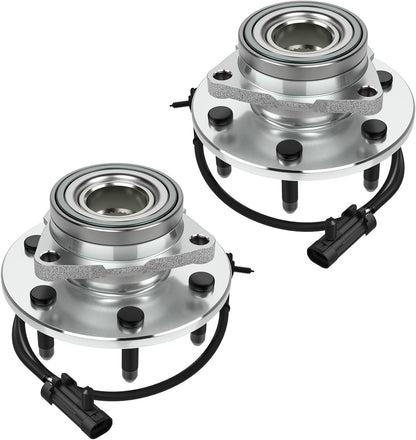 Wheel Bearing Hub Front Assembly 515036X2 Compatible for GMC Sierra 1500 Only for 4WD with ABS 6 Lug (Set of 2)