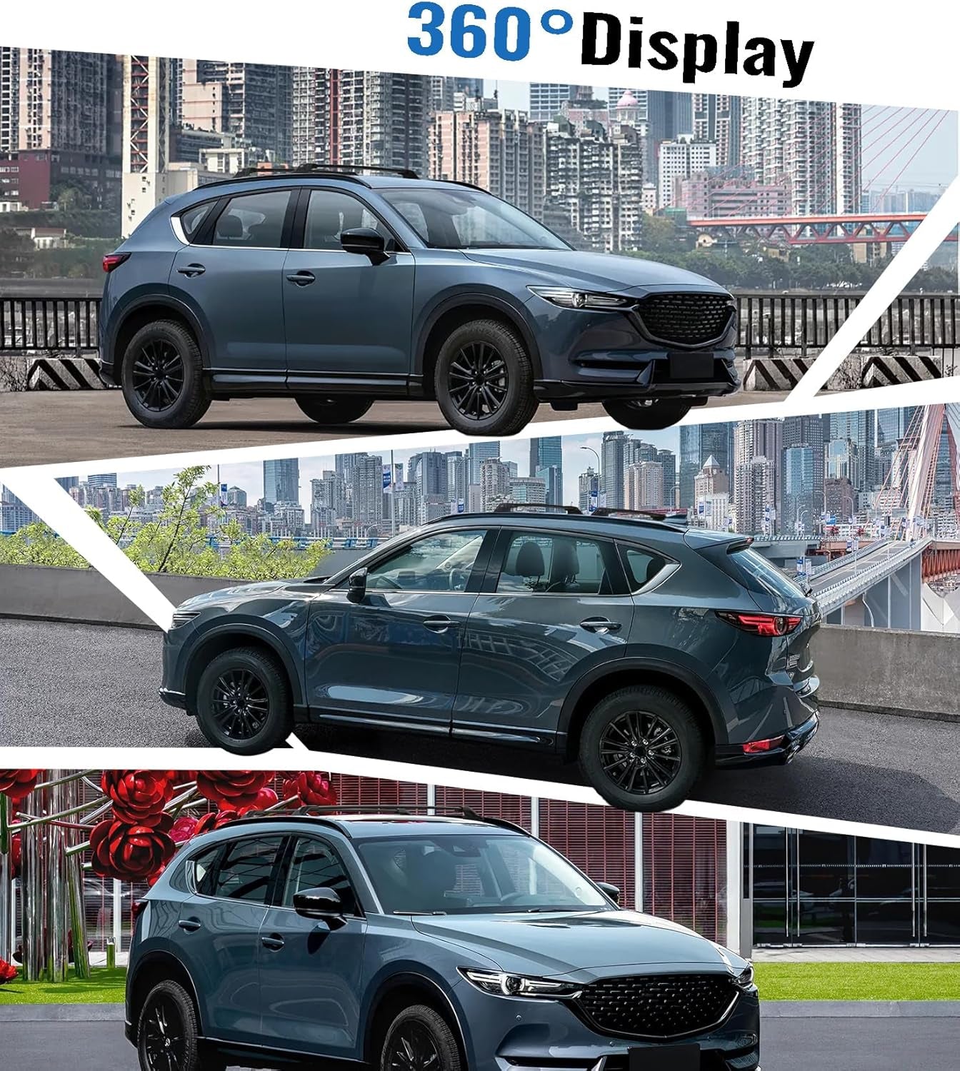 Upgrade 265 LBS Lockable Roof Racks Cross Bars for Mazda CX-5 2017-2025, Heavy Duty All Aluminum Rooftop Accessories