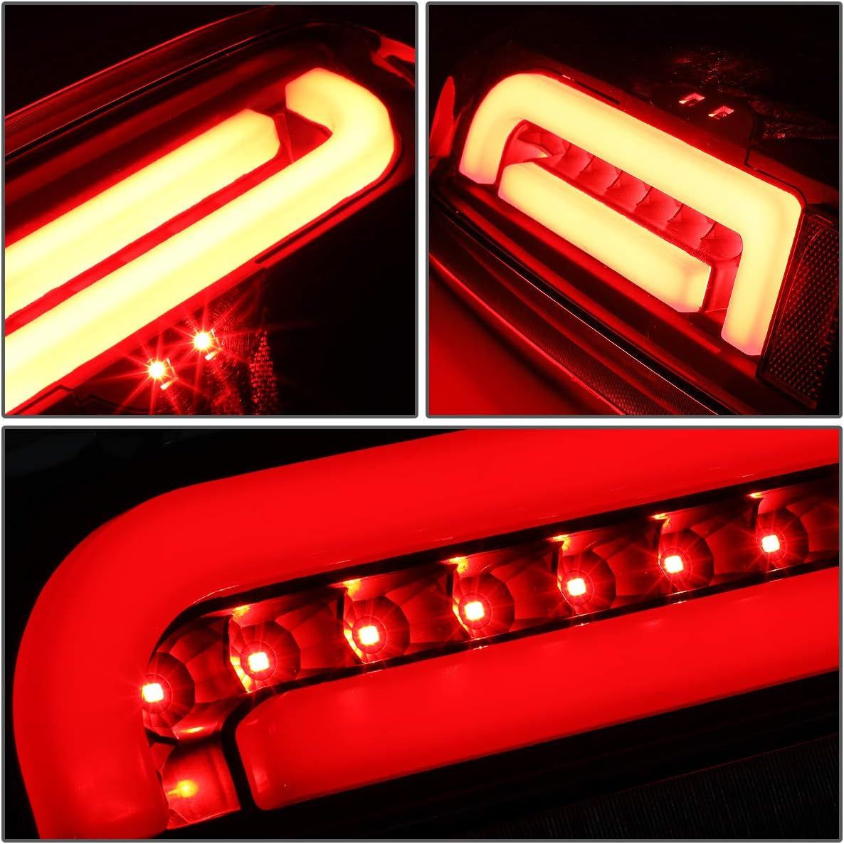 TL-F15094-LED-3D-BK-SM LED 3D Tail Light Assembly Driver & Passenger Side [Compatible with 90-96 Ford F150 / 90-97 F250 / 90-97 F350 / 90-96 Bronco]