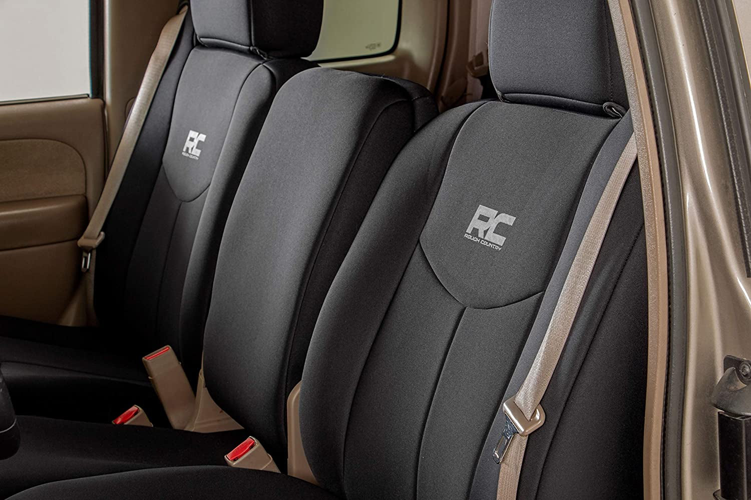 Neoprene Front Seat Covers for Chevy Silverado & GMC Sierra 1500 (1999-2006) - Waterproof & UV Resistant, Foam Padded, Front Seat Cover Set