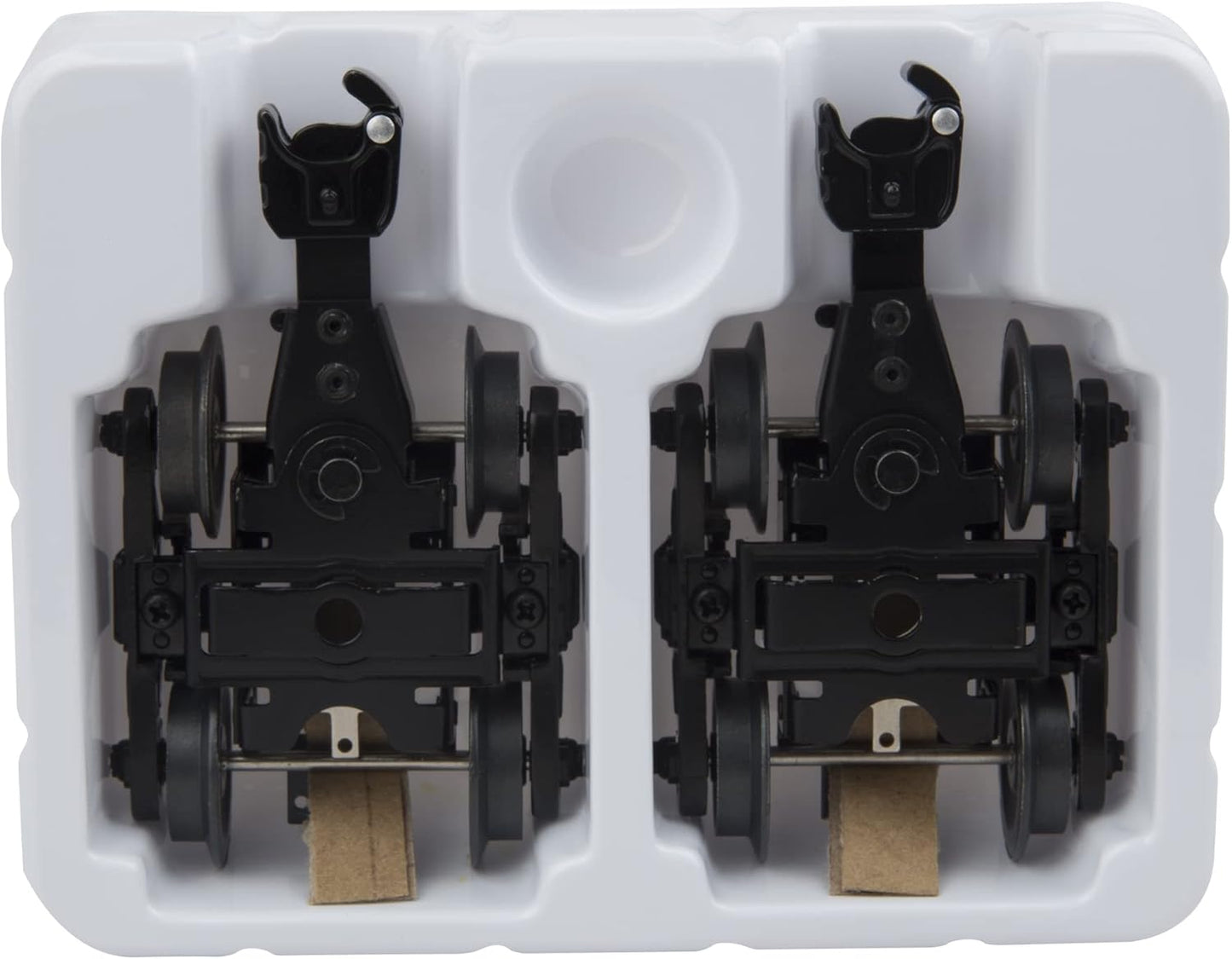 O Gauge Diecast Metal Sprung Trucks with Rotating Bearing Caps Model Train Parts Accessory