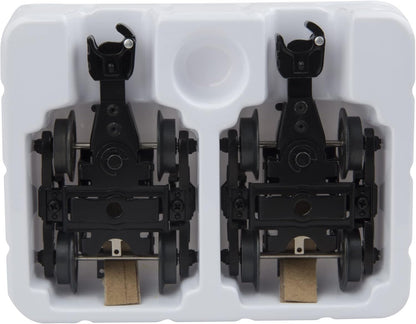 O Gauge Diecast Metal Sprung Trucks with Rotating Bearing Caps Model Train Parts Accessory