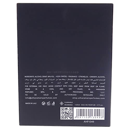 Al Haramain Al Harmain amber oud gold edition unisex 4.0 Ounce eau de parfum spray, 4.0 Ounce